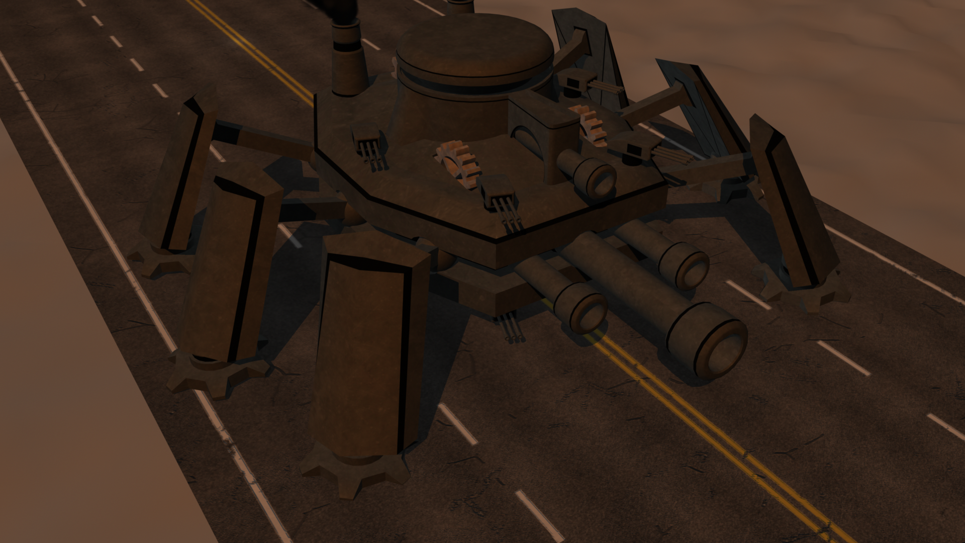 Steampunk Mobile Fortress